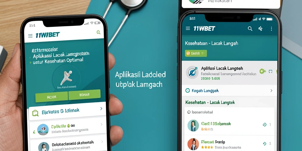 Antarmuka pengguna aplikasi Lacak Langkah 11WBET yang menarik dan informatif.