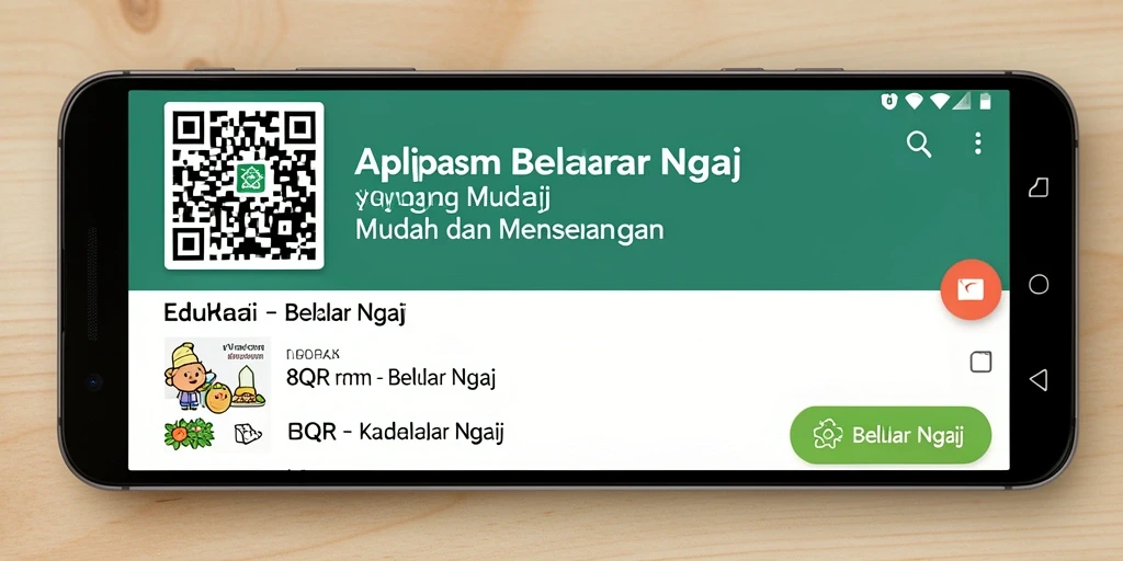 Tampilan antarmuka aplikasi 8QR yang user-friendly dan interaktif.