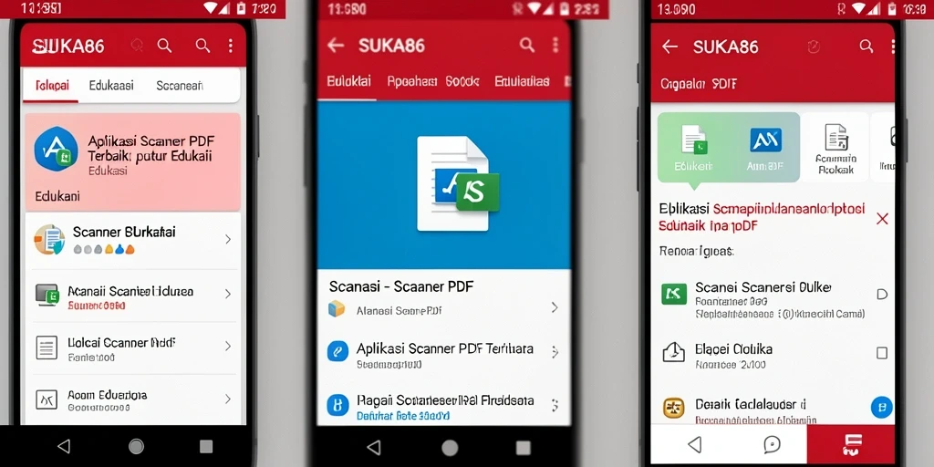 Antarmuka aplikasi SUKA86 untuk Scanner PDF yang sederhana dan efektif.